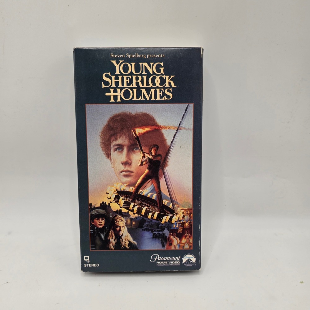 Paramount Young Sherlock Holmes VHS Movie Steven Spielberg Adventure 1986